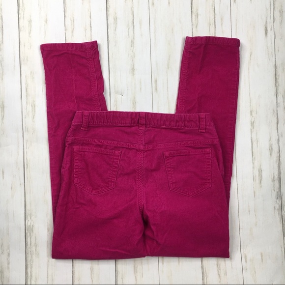 Lands End Pink Corduroy Pencil Leg Jeans - Picture 4 of 4